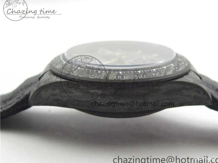 0210 Daytona DIW Carbon OMF Best Edition Carbon Dial on Black Leather Strap A Bright 2836